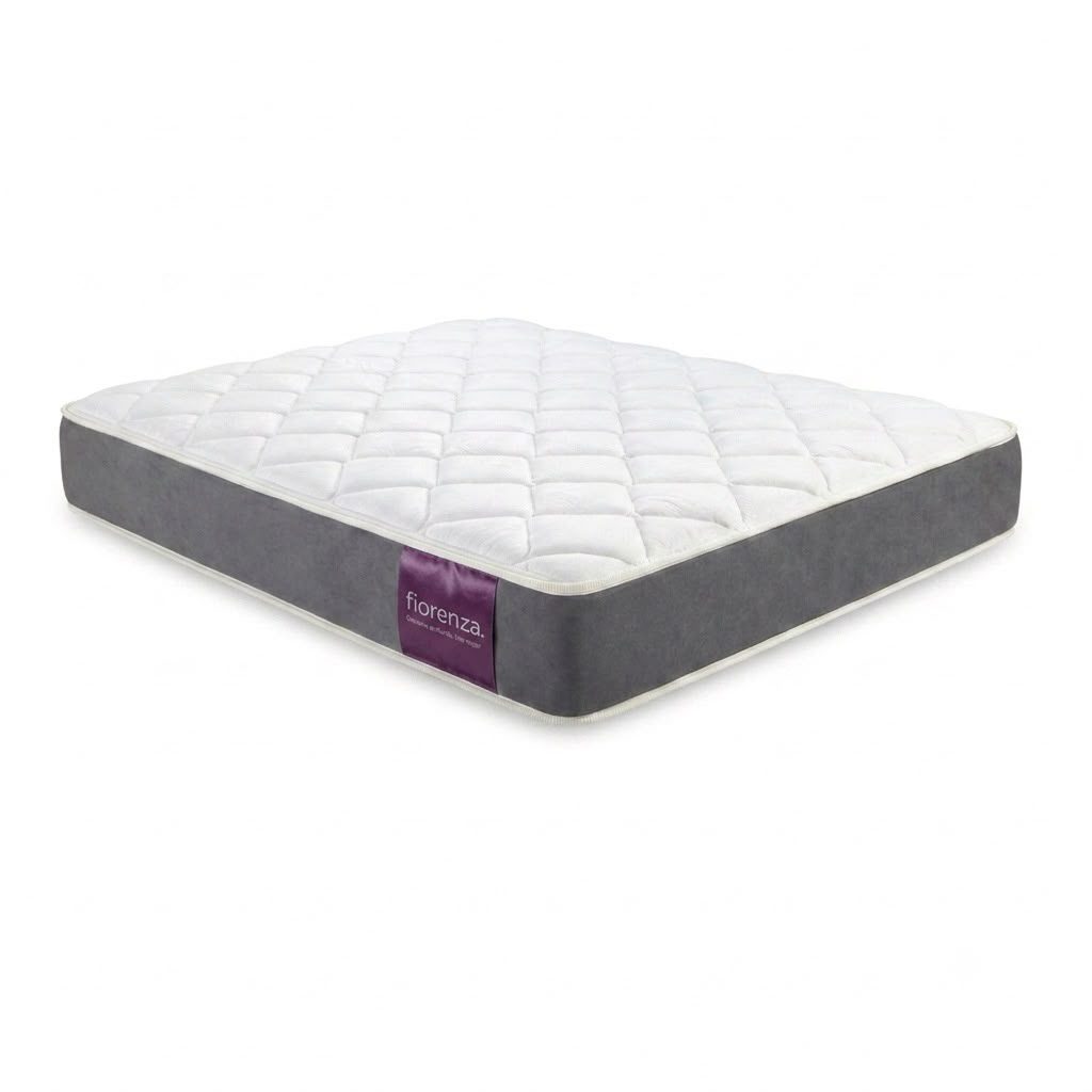 Colchón Royal Premium con cubierta blanca acolchada y laterales grises